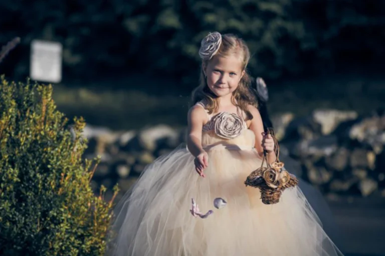 Flower girl with makeup and hair